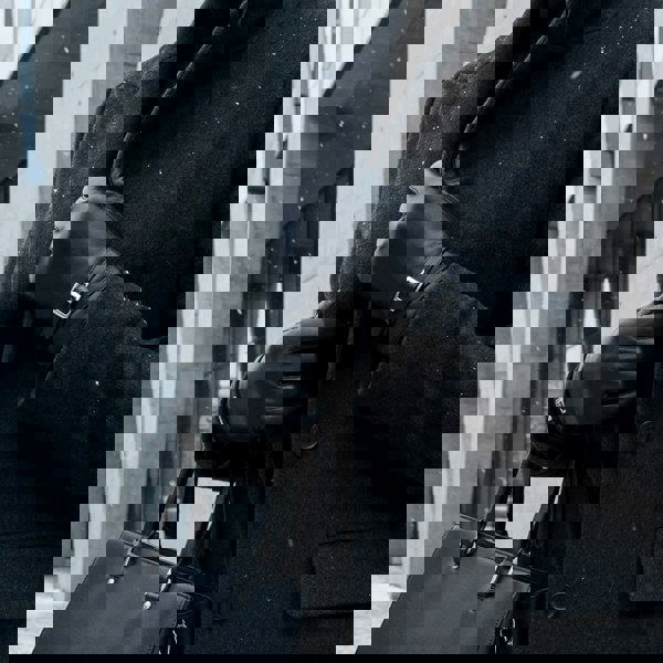 Infinity Leather Women's Genuine Leather Adjustable Wrist Buckle Gloves