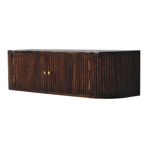 Wyld Haus Positano Chestnut Mango Wood Wall Mounted Console Table