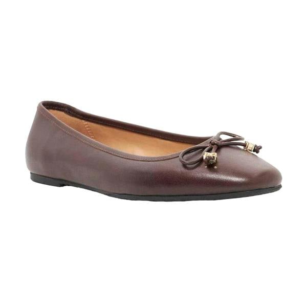 Dune London Womens/Ladies Hennie Leather Ballerina Flats - Brown - 