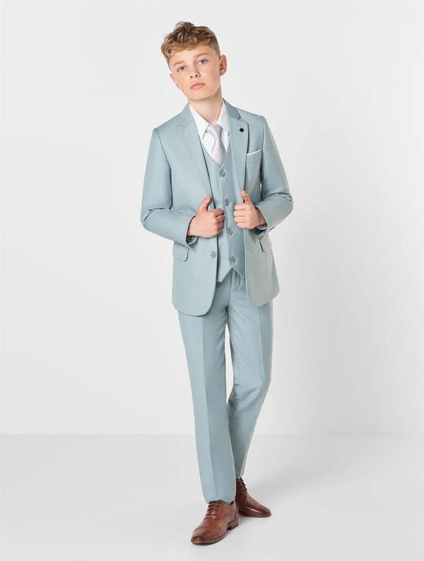 Sage green page boy outfit