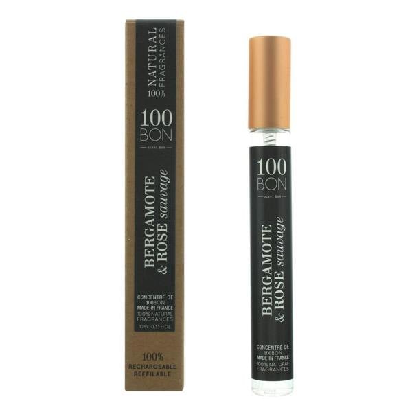 100 Bon Bergamote & Rose Sauvage Concentré Refillable Unisex Eau de Parfum 10ml Fragrance