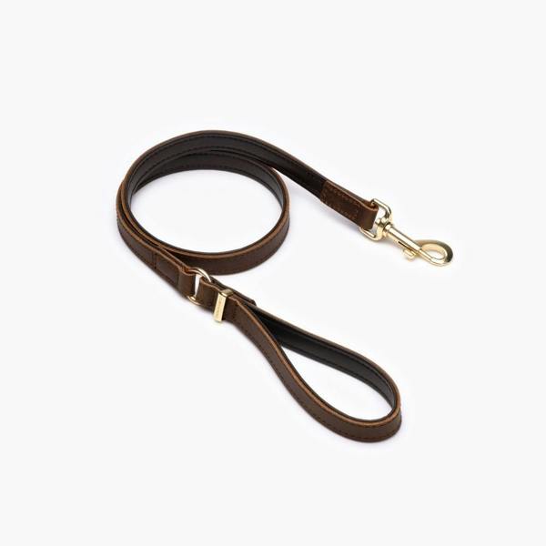EzyDog Oxford Leather Classic Dog Lead in Brown