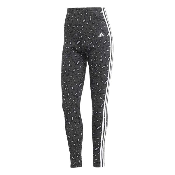 Adidas Womens/Ladies 3 Stripes Flat Locked Seams Leggings - Grey - 