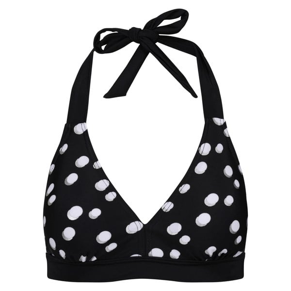 Regatta Womens/Ladies Flavia Polka Dot Bikini Top - Black/White