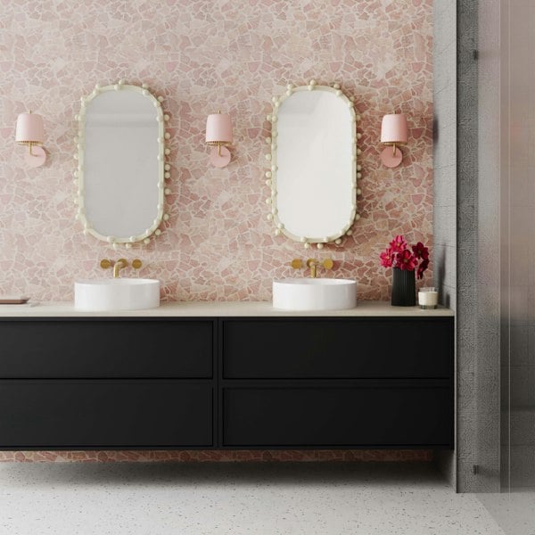 Furniture Edit Bubbles Ivory Oval Wall Mirror