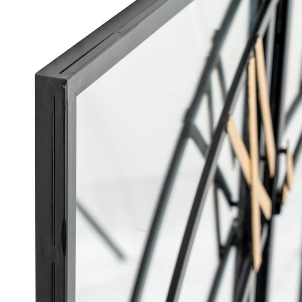 Brooklyn Black And Gold Wall Clock