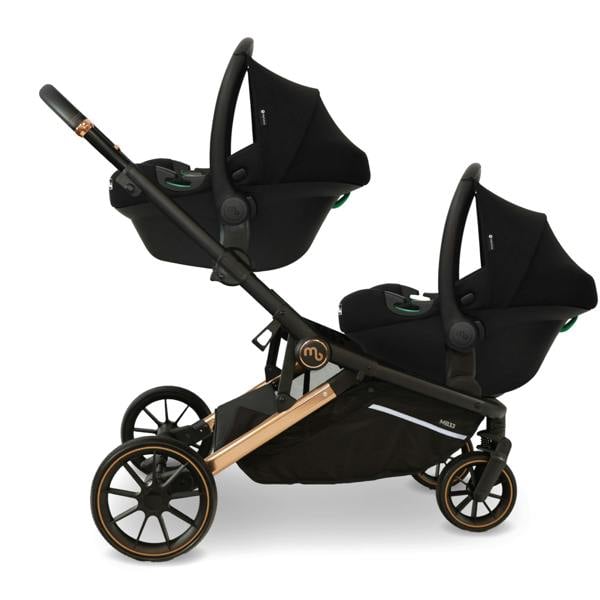 My Babiie MB33 SE Tandem Pushchair - Rose Gold Black