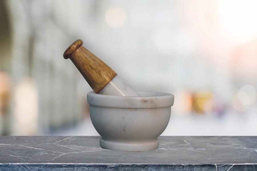 Artisan Furniture Large Marble Pestle & Mortar