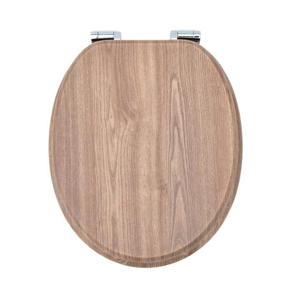 RTS Natural Oak MDF Soft Close Toilet Seat - Natural