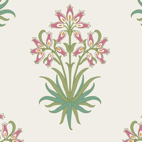 William Morris At Home Hyacinth Flower Wallpaper | Pink Cedar