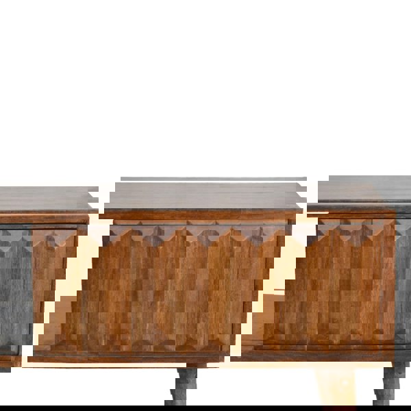 Artisan Furniture Solid Wood Chestnut Prism Sliding Media Unit