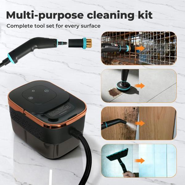 Spector Steam Cleaner Portable Multipurpose Steamer with Tools 6 Level 1600ml