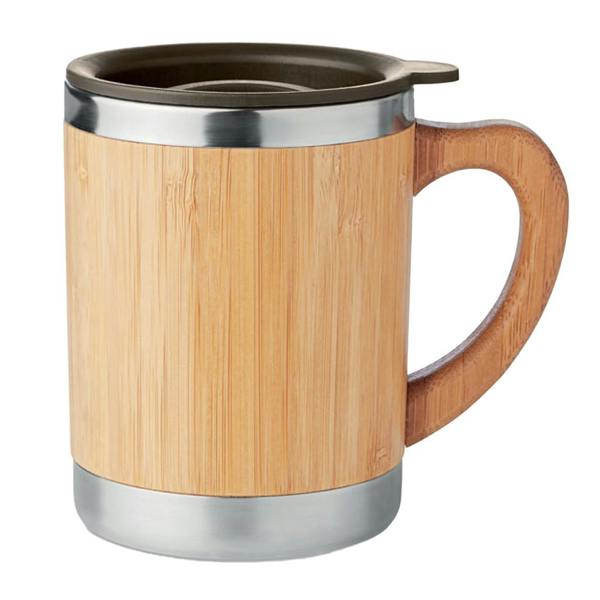 MidOcean Mokka Bamboo Double Wall 300ml Mug - Wood - 