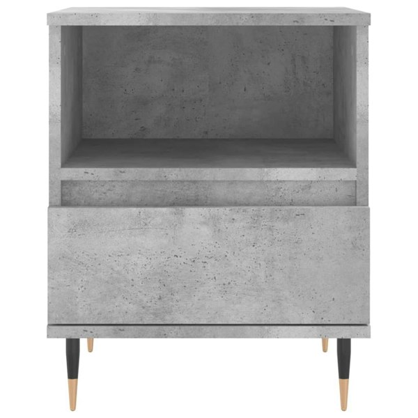 Berkfield Bedside Cabinet Concrete Grey 40x35x50 cm Engineered Wood