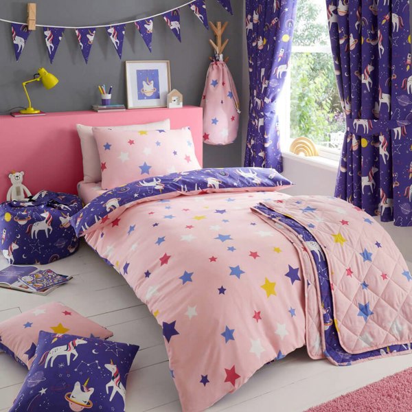 Space Unicorn Bedding Kids Bedding - Happy Linen Company