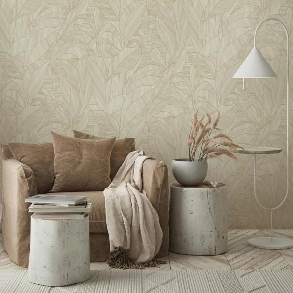 Erismann Silvana Leaf Wallpaper