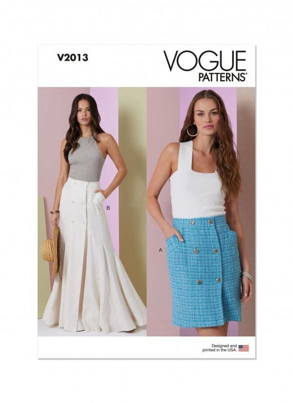 Vogue Sewing Pattern 2013, Skirts for Women, H5 (6-8-10-12-14) - Intermediate