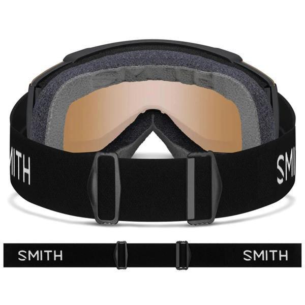 Smith Ski Goggles Squad S 2QJ 4L Black ChromaPop Pro Photochromic Blue Mirror
