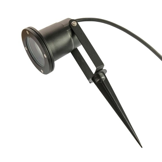 Happy Homewares Outdoor Garden 240v Spike Light in Matte Black with 50cm Cable