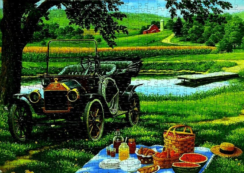 1000 Piece Jigsaw Puzzle for Grown-Ups, Multicolour Landscapes, Cities and Nature Scene