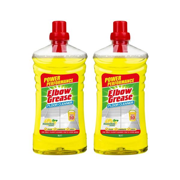 Elbow Grease 1L Lemon All Purpose Floor Cleaner x2