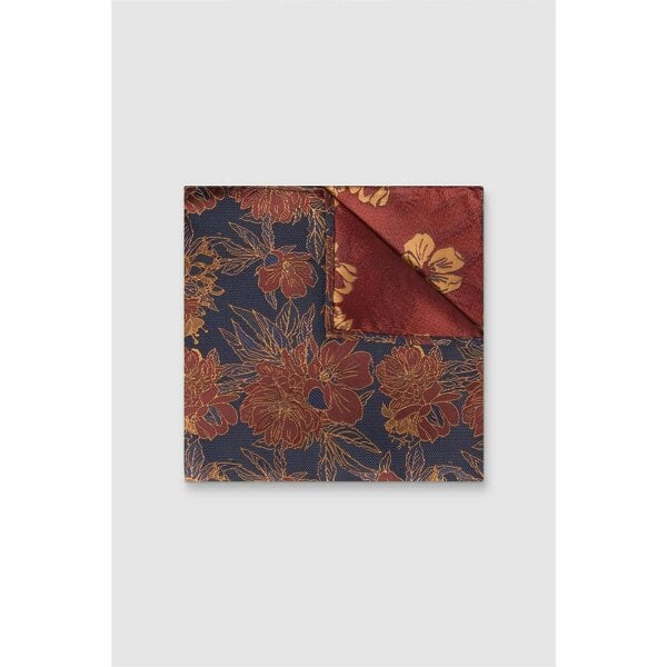 Antique Rogue Gold Floral Pocket Square