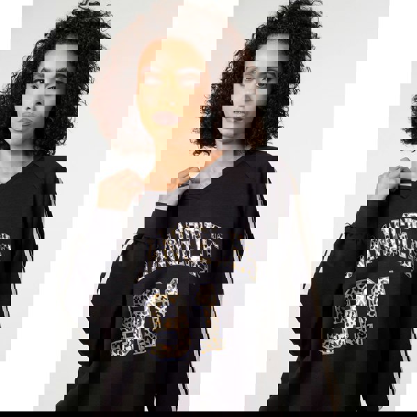 Pink Vanilla Metallic Leopard Long Sleeve Sports Jersey