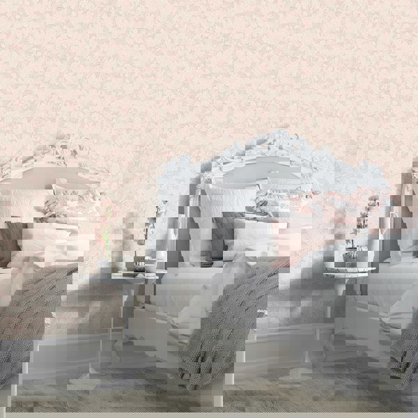 Hoopla Walls Paisley - Blush Pink 10m Wallpaper