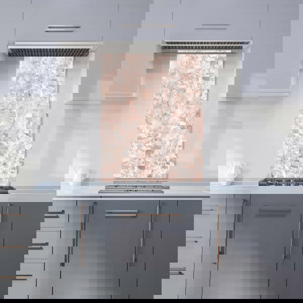 Warren Reed - Designer Polished Pale Pink Quartz Effect Kitchen Splashback