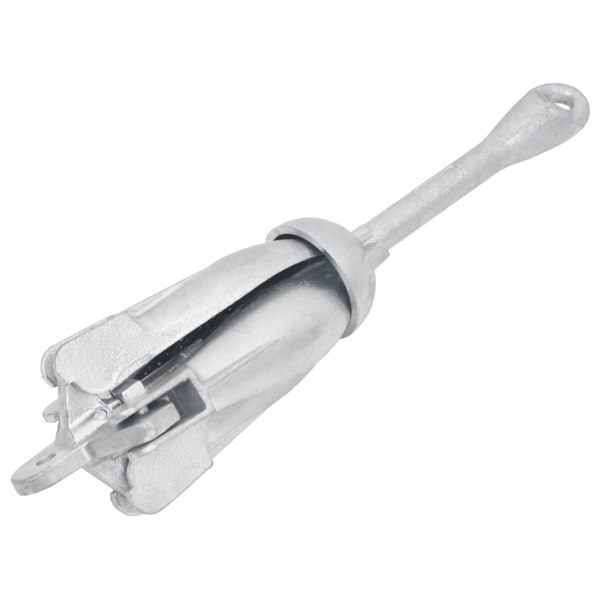 Berkfield Folding Anchor Silver 2.5 kg Malleable Iron