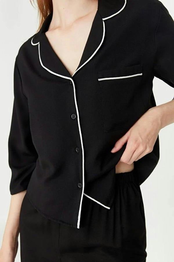 WOVCOR 2-Piece Viscose Woven Pajama Set