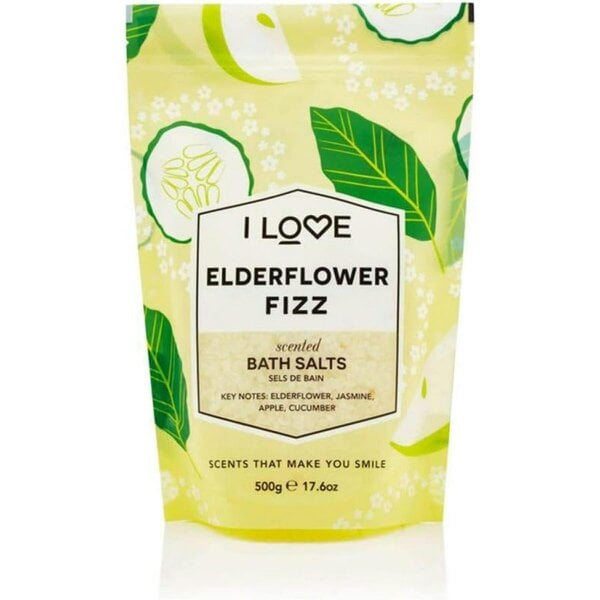 I LOVE Signature Elderflower Fizz Bath Salts, 500g