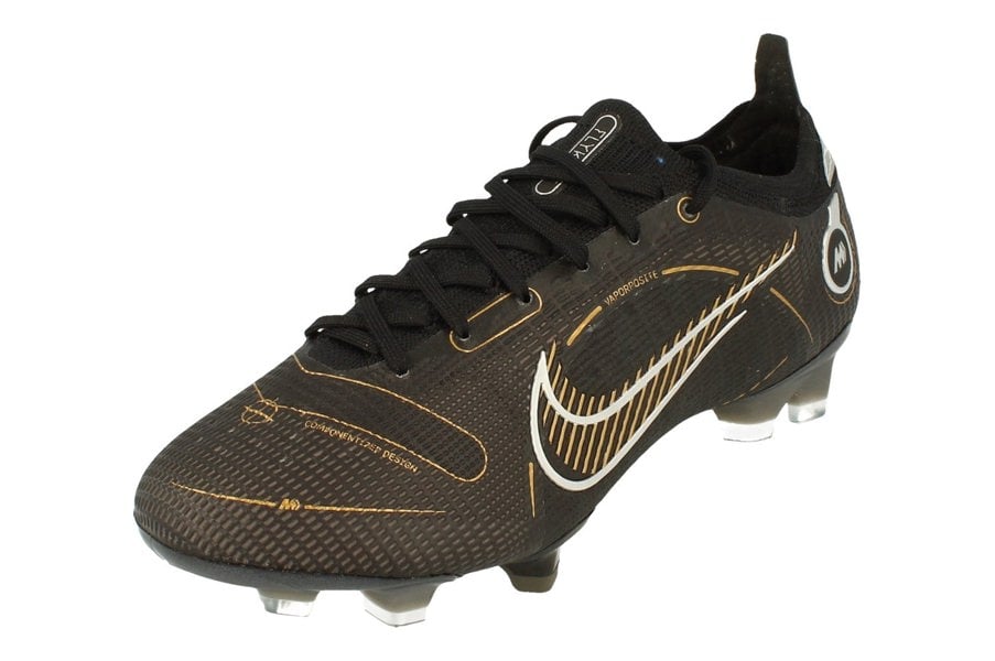 Nike Vapor 14 Elite FG Mens Football Boots DJ2837  007 - Black Metallic Gold 007 - Photo 0