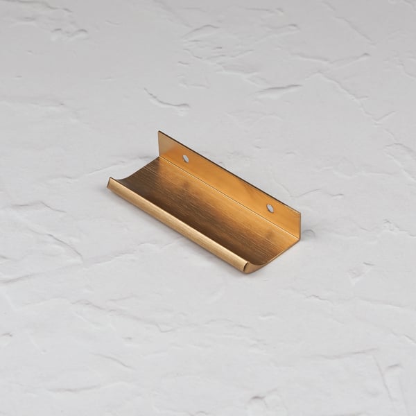 Handle & Home Brushed Brass Edge Mount Lip Pulls