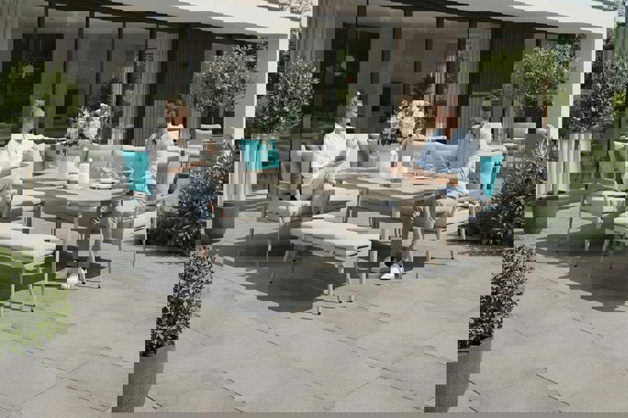 Garden Impressions Barcelona - Lounge & Dining Corner Sofa, with Table, Bench and Optional Chair