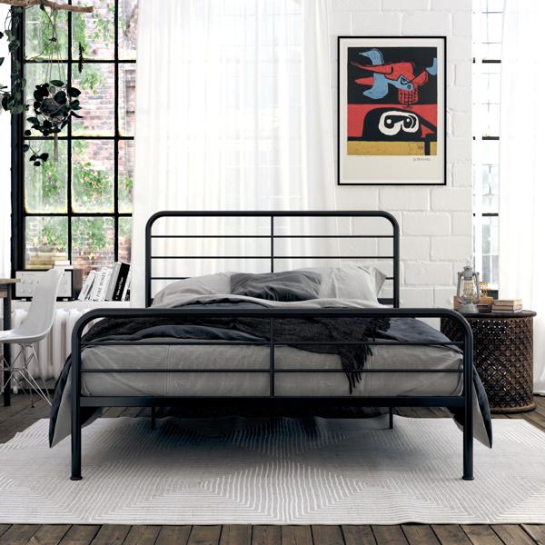 Dorel Home Millie Metal Bed Black - King Size
