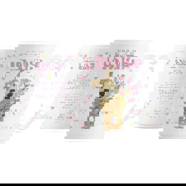 Personalised Memento Company Personalised Boofle Birthday Flowers Mug