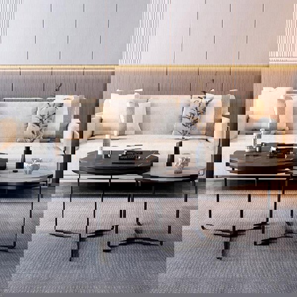 Iver Stone Round Nesting Coffee Table Set For Display-Weilai Concept-Weilai Concept