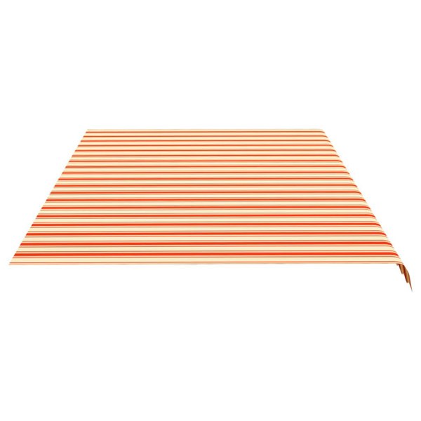 Berkfield Replacement Fabric for Awning Yellow and Orange 6x3.5 m