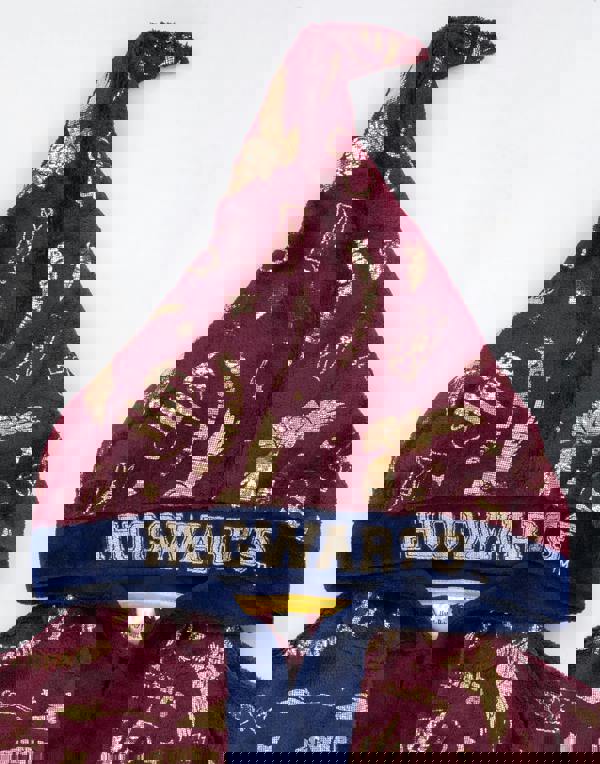 Harry Potter Girls Red Hedwig All-Over Print Bathrobe