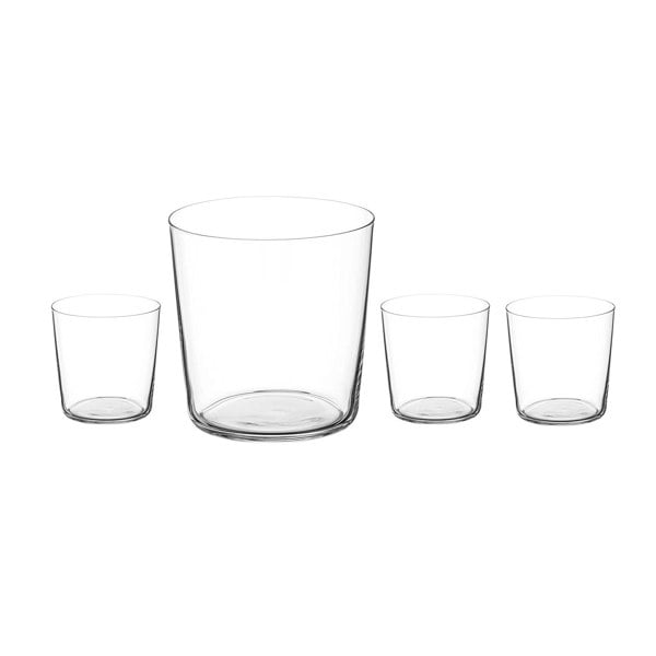 Diamante Light & Thin Short Water Glasses – Set of 4