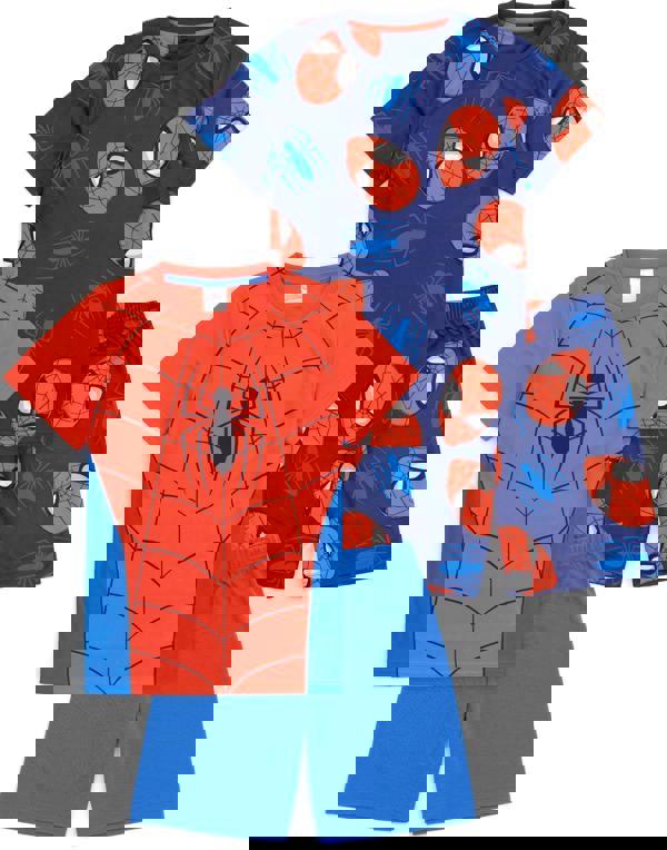 Marvel Spider Man BoysBlue Short Sleeve Short Leg Pyjama Set