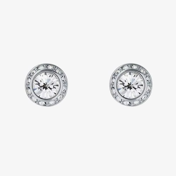 Ted Baker Soletia Silver Tone Crystal Halo Stud Earrings TBJ3698-01-02