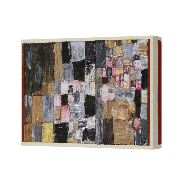Benjamin Tate Design Abstract Patchwork Canvas Wall Art Modern Home Decor Painting On Canvas