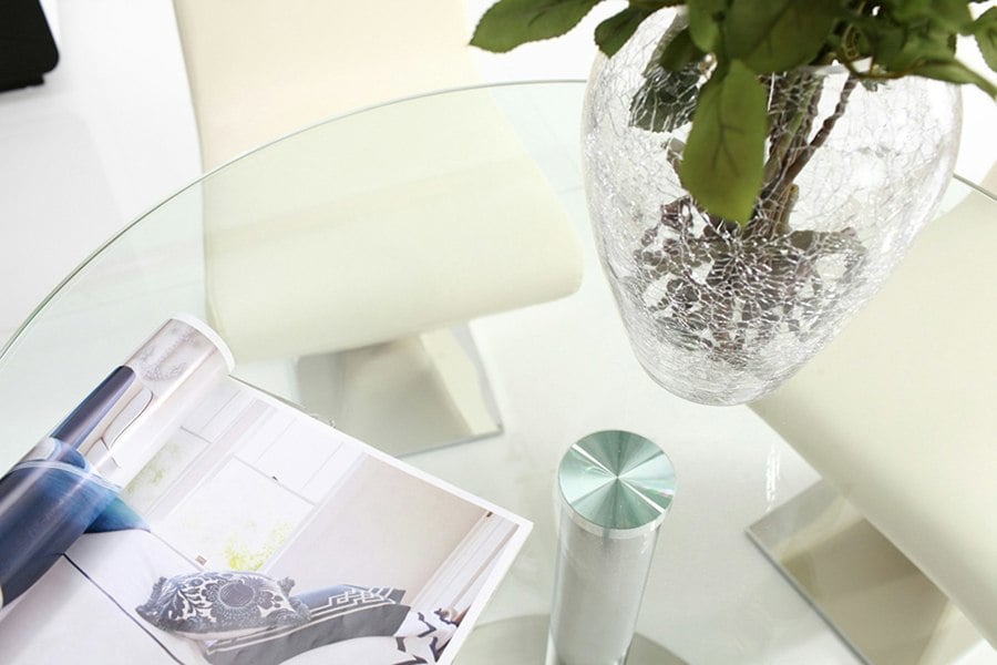 That's Furniture Target 80cm Small Round Glass Dining Table