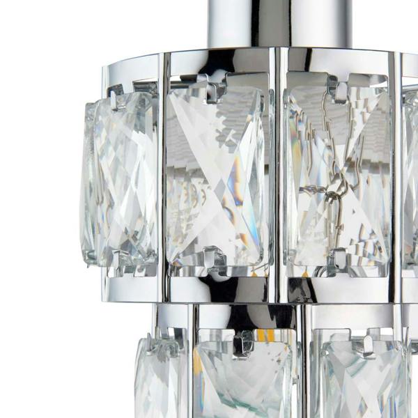 Pagazzi Lighting Darla Small Chrome Ceiling Light Pendant