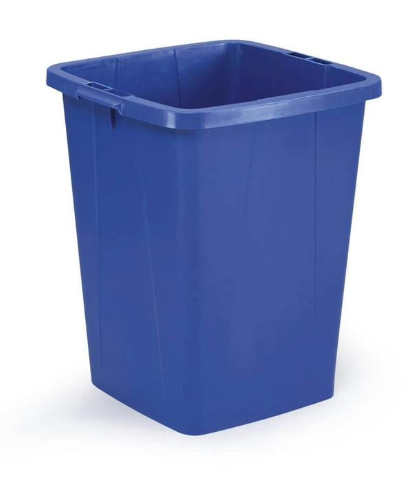 Durable 90L Waste Bin Blue | Square Recycling Bin | Food Bin | DURABIN