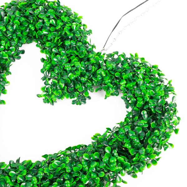 Gardenwize Solar Hanging Ornament – Topiary Heart Light with 30 LED Warm White Lights