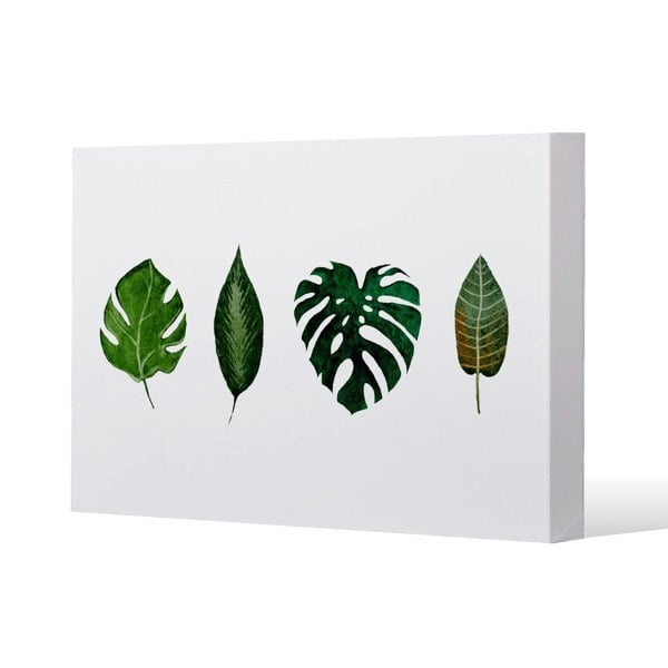 Benjamin Tate Design leaves selections Slim Style Canvas Print  60x90cm , 15mm Slim Real wood.