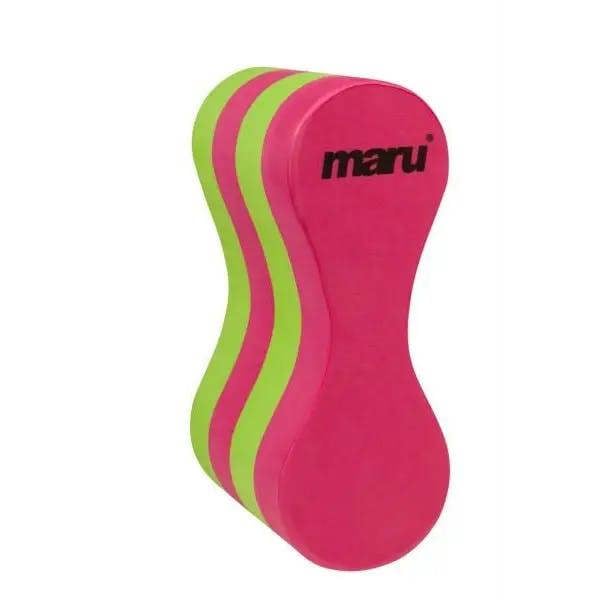 Brightly coloured junior Maru pull buoy with rounded design and smooth foam texture